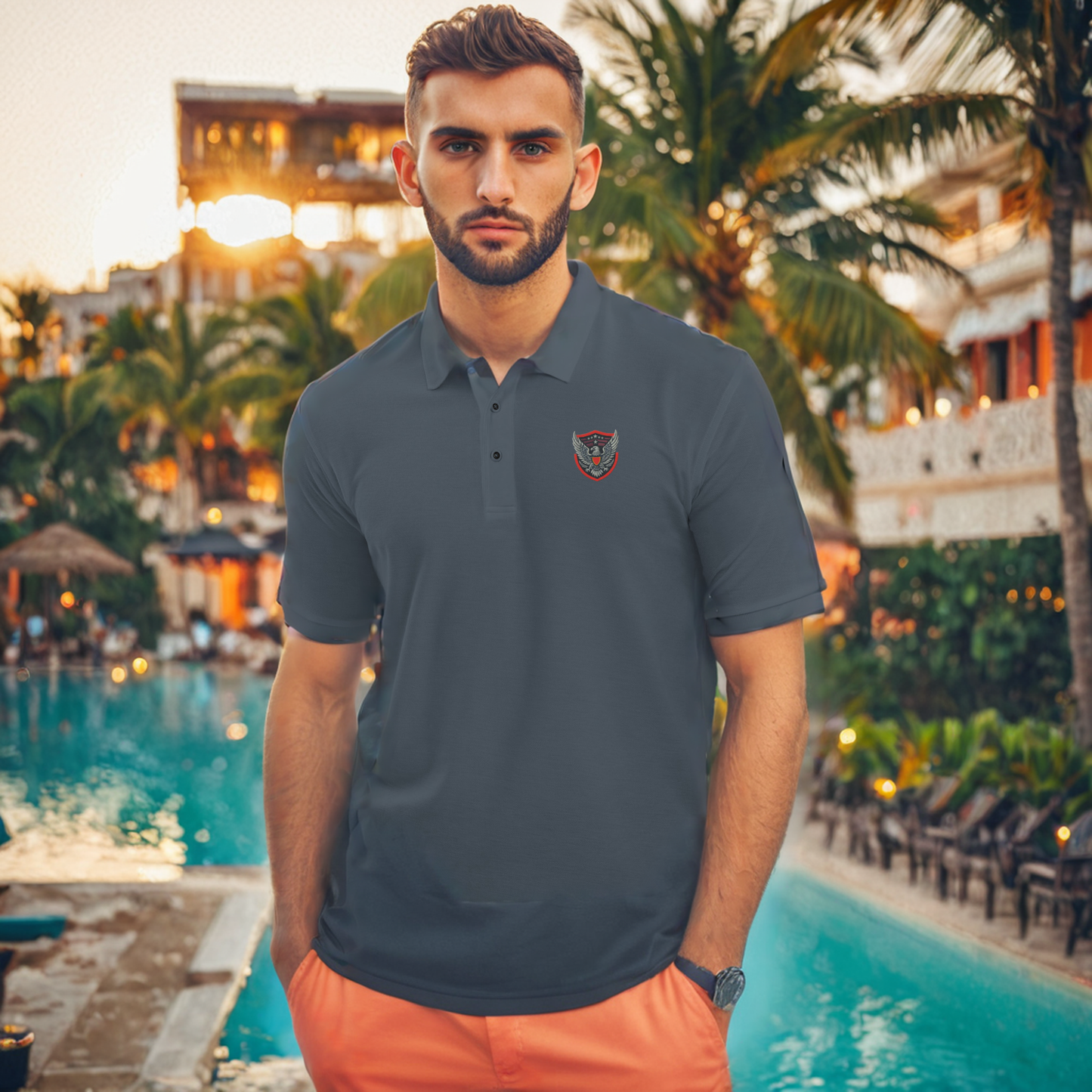 Aegis of Ascendancy Premium Polo - Men's Premium Polo