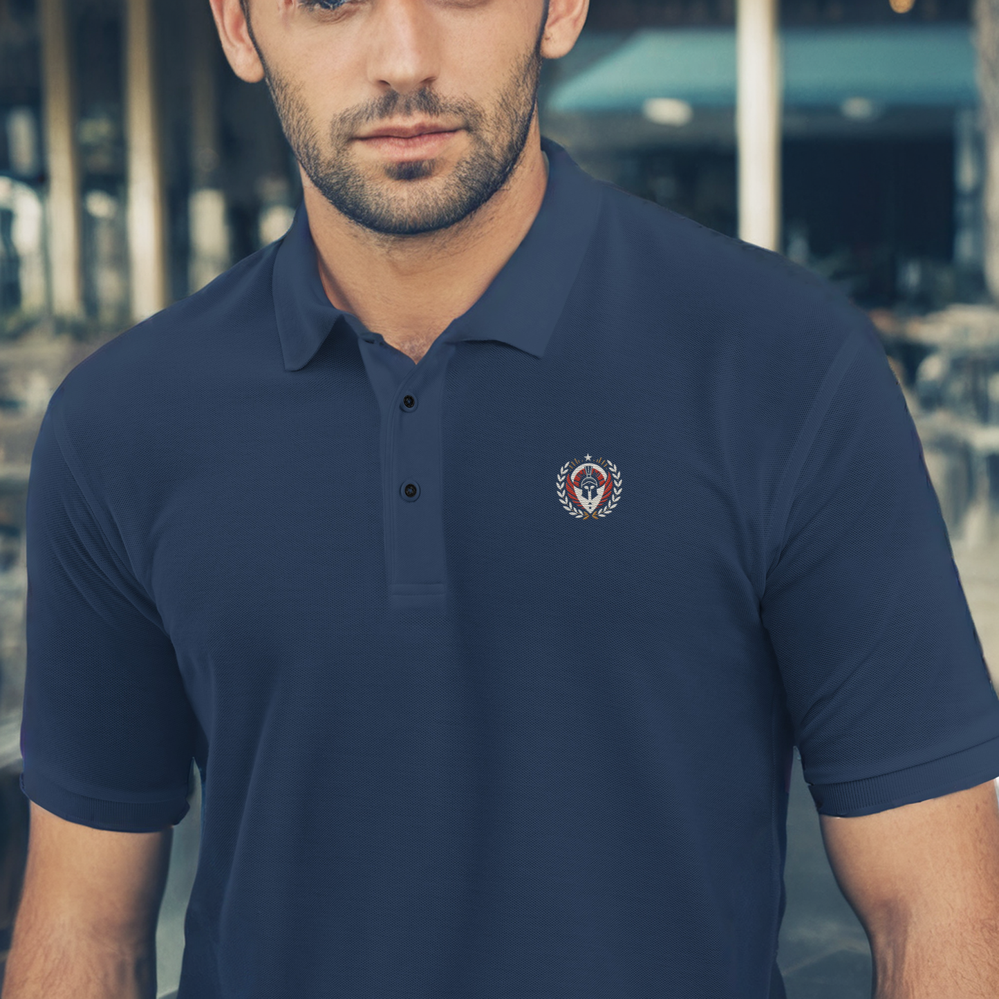 Centurion's Valor Embroidered Polo - Men's Premium Polo