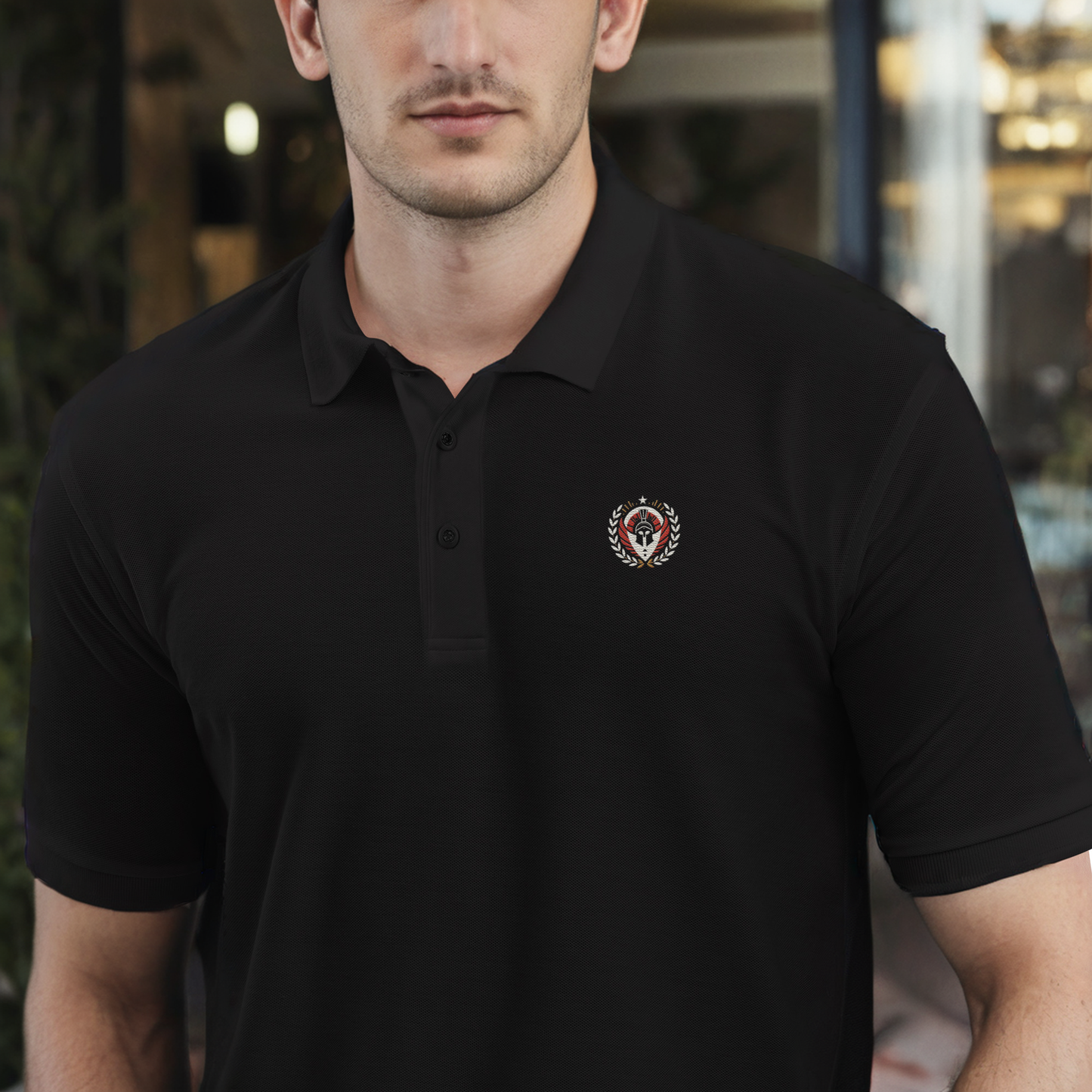 Centurion's Valor Embroidered Polo - Men's Premium Polo