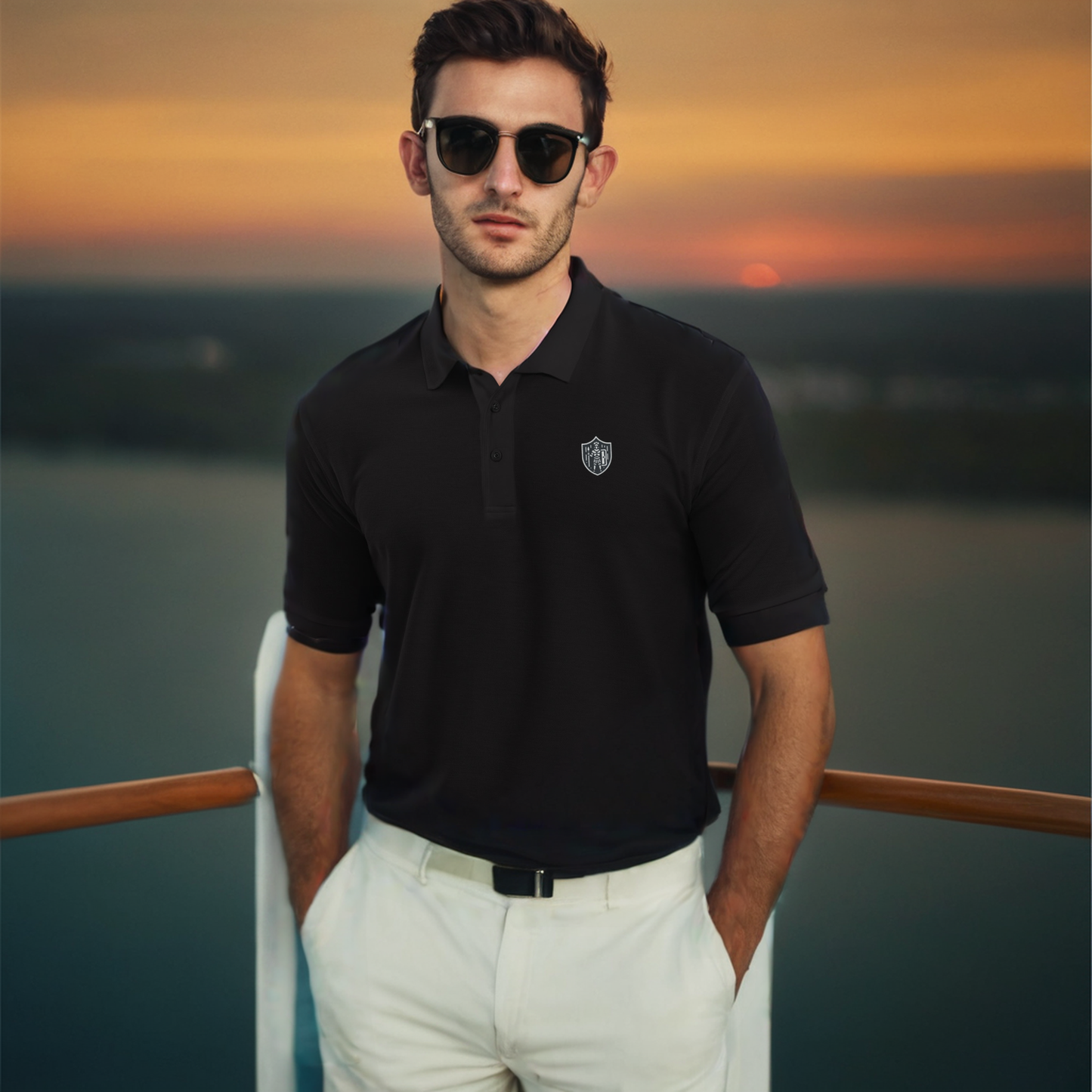 Guardian's Vigilance Premium Polo - Men's Premium Polo