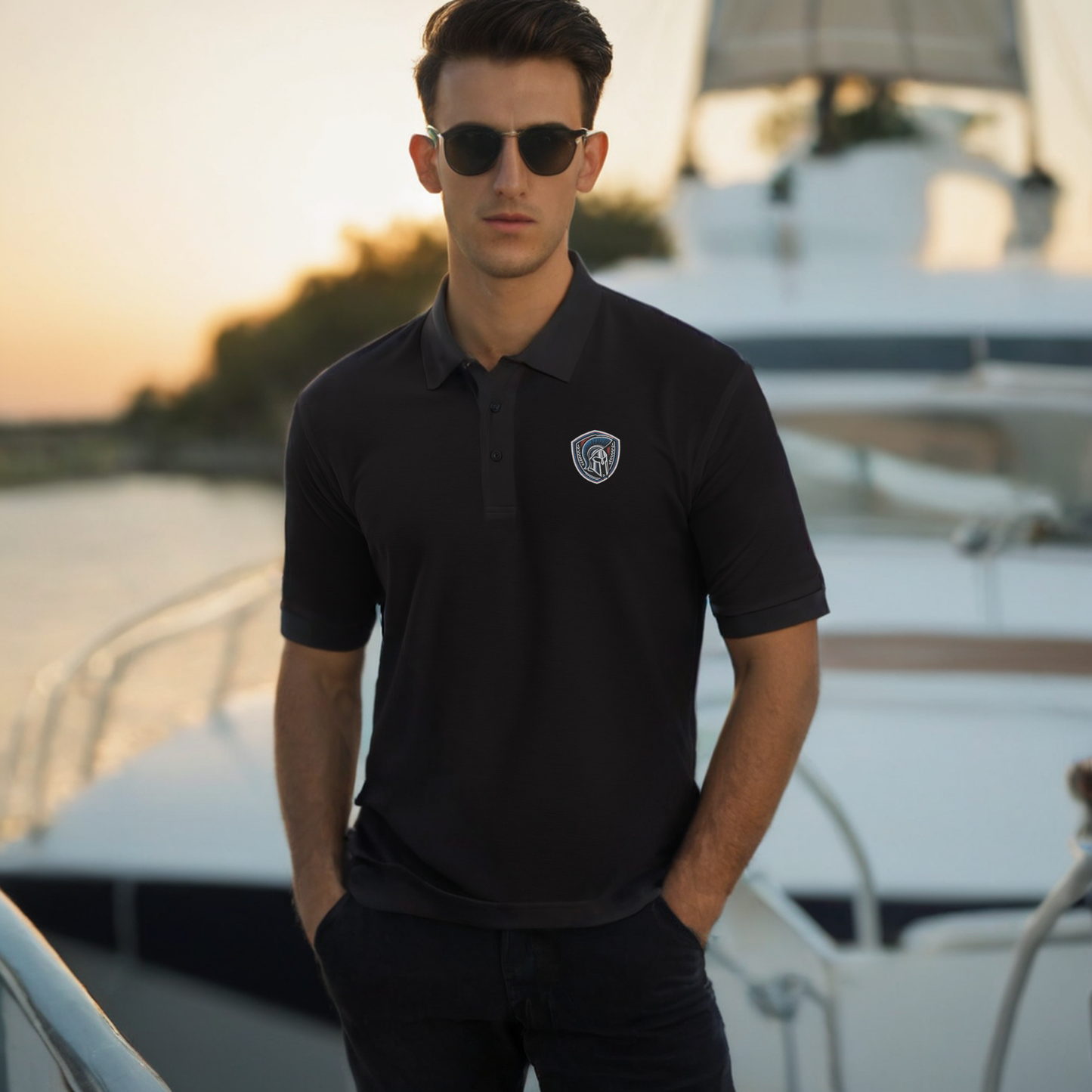 Spartan's Shield Premium Polo - Men's Premium Polo