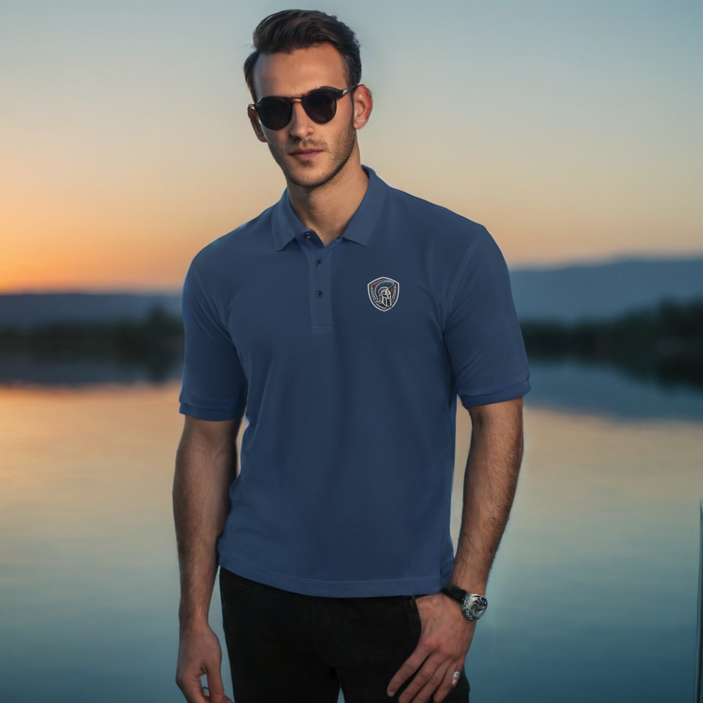 Spartan's Shield Premium Polo - Men's Premium Polo