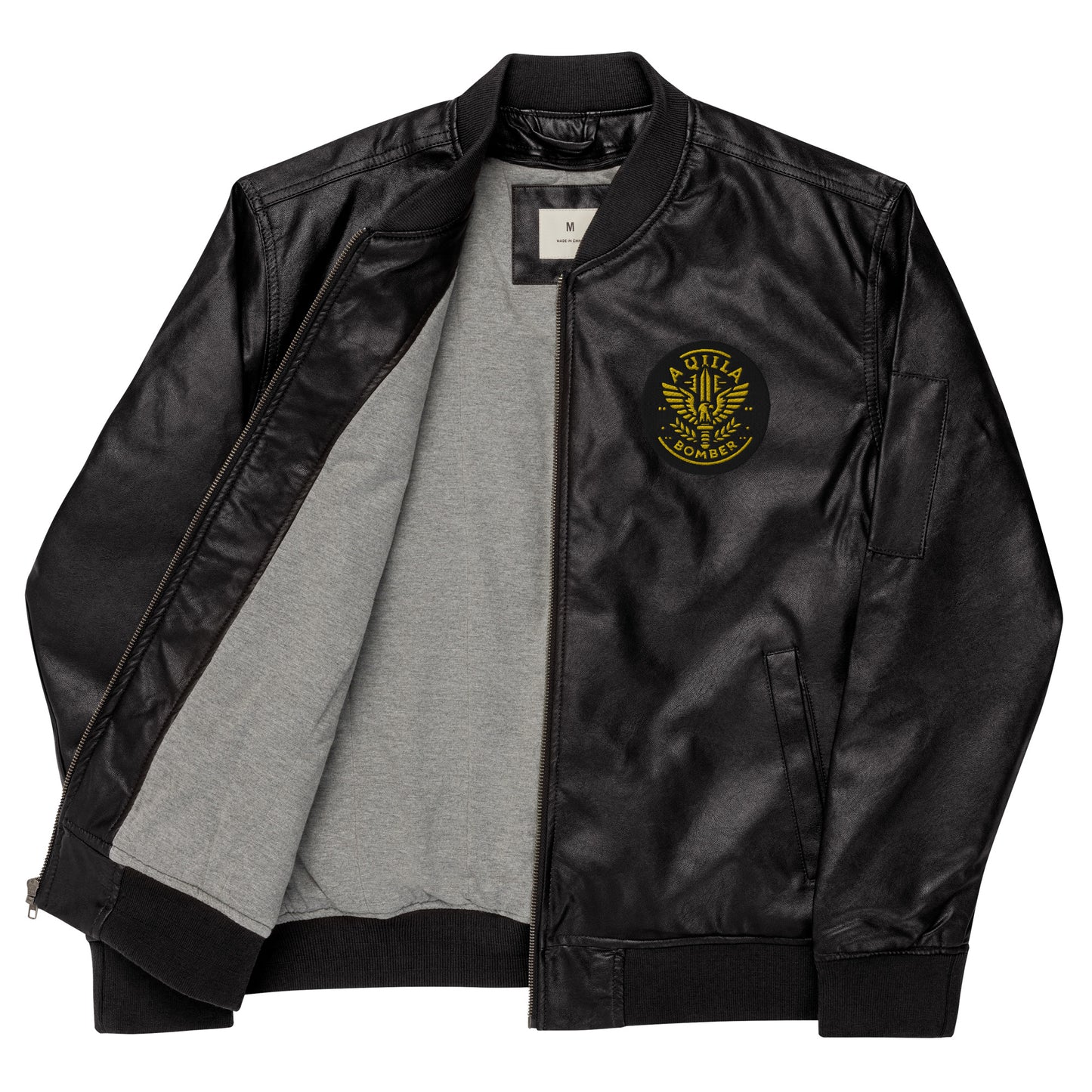 Defender Eagle insignia - Aquila Bomber Collection - Leather Bomber Jacket