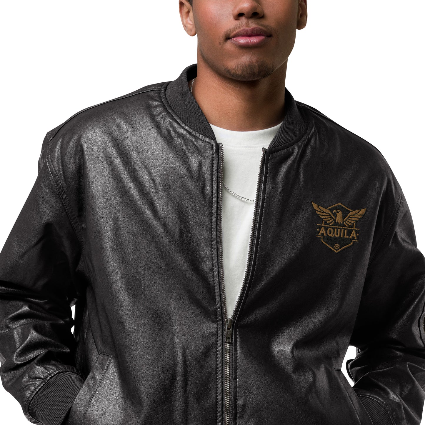 Guardian Eagle Insignia - Aquila Bomber Collection - Leather Bomber Jacket