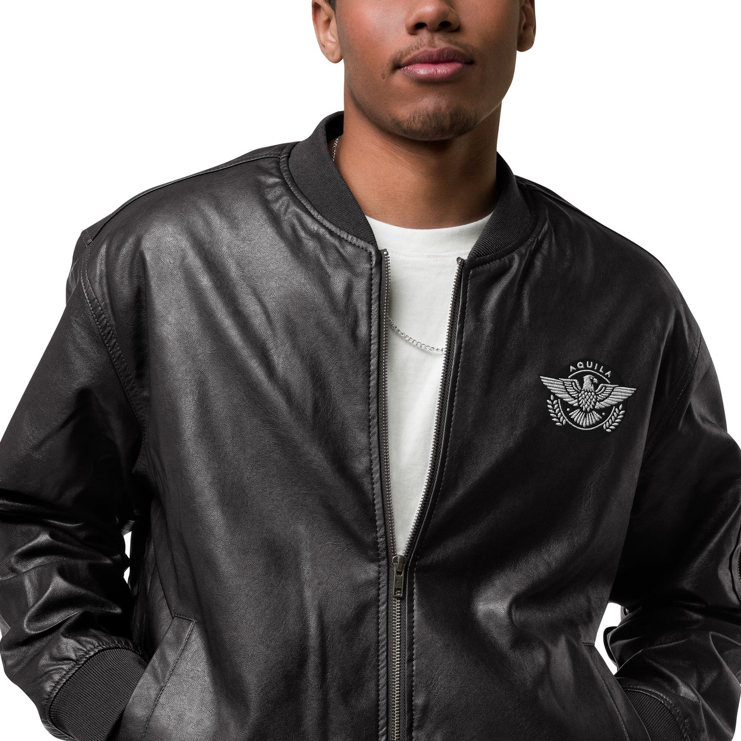 Victory Eagle Insignia - Aquila Bomber Collection - Leather Bomber Jacket