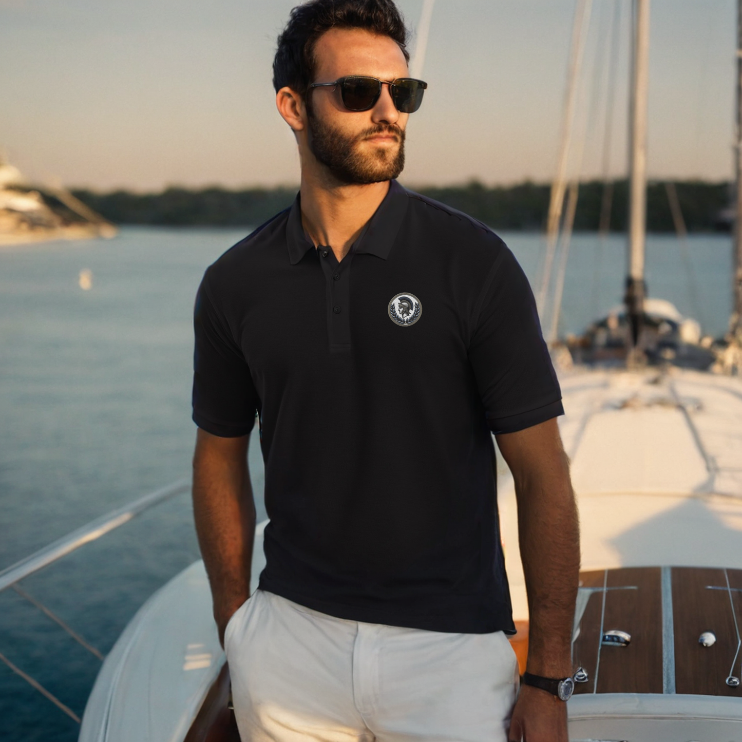 Commander's Emblem Premium Polo - Men's Premium Polo