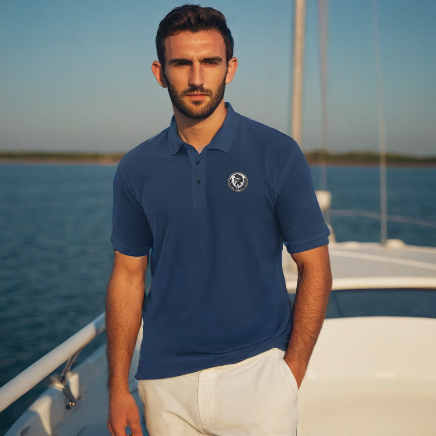 Commander's Emblem Premium Polo - Men's Premium Polo