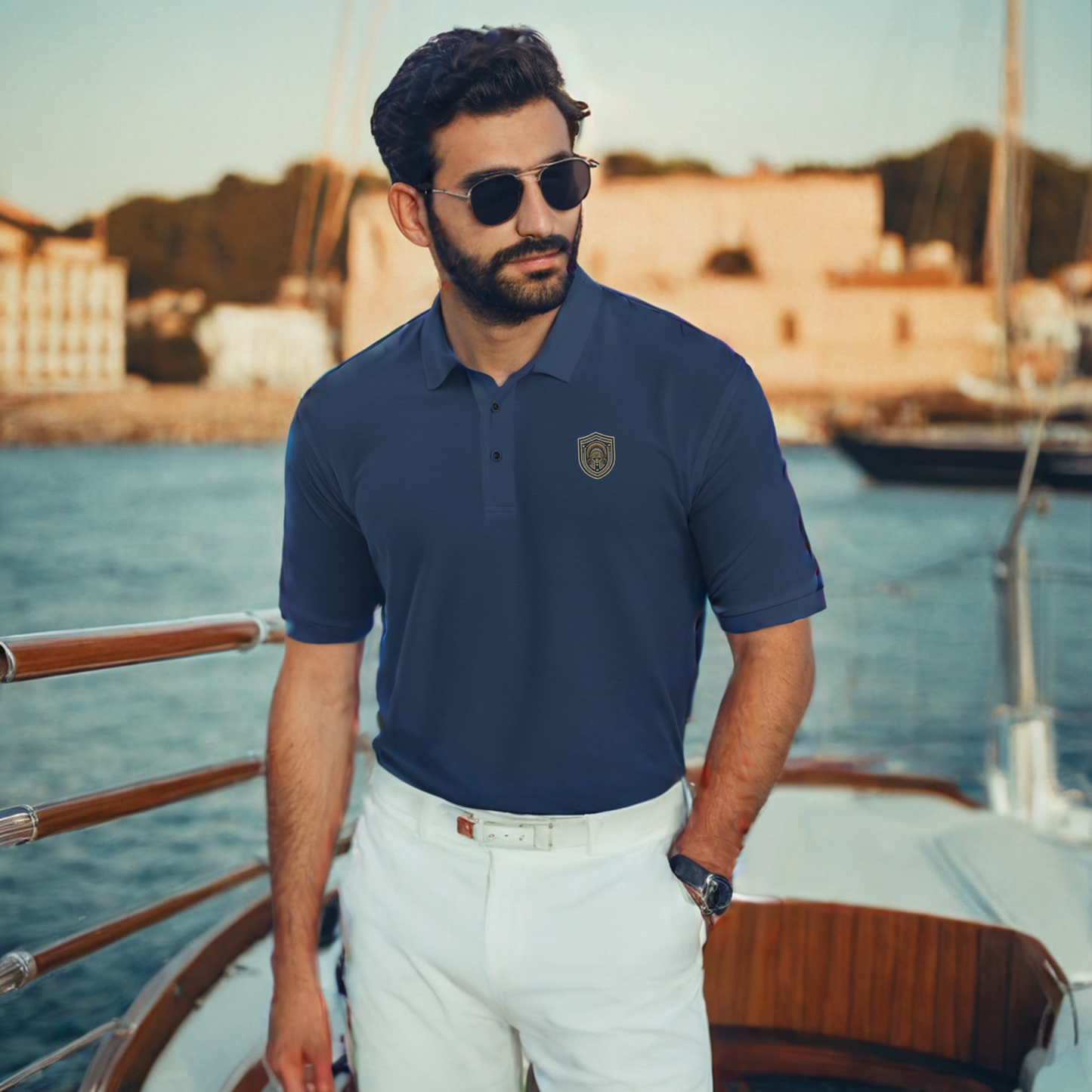 Helm of Acumen Premium Polo - Men's Premium Polo