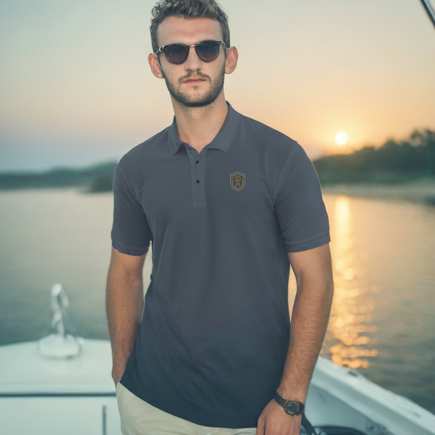 Helm of Acumen Premium Polo - Men's Premium Polo