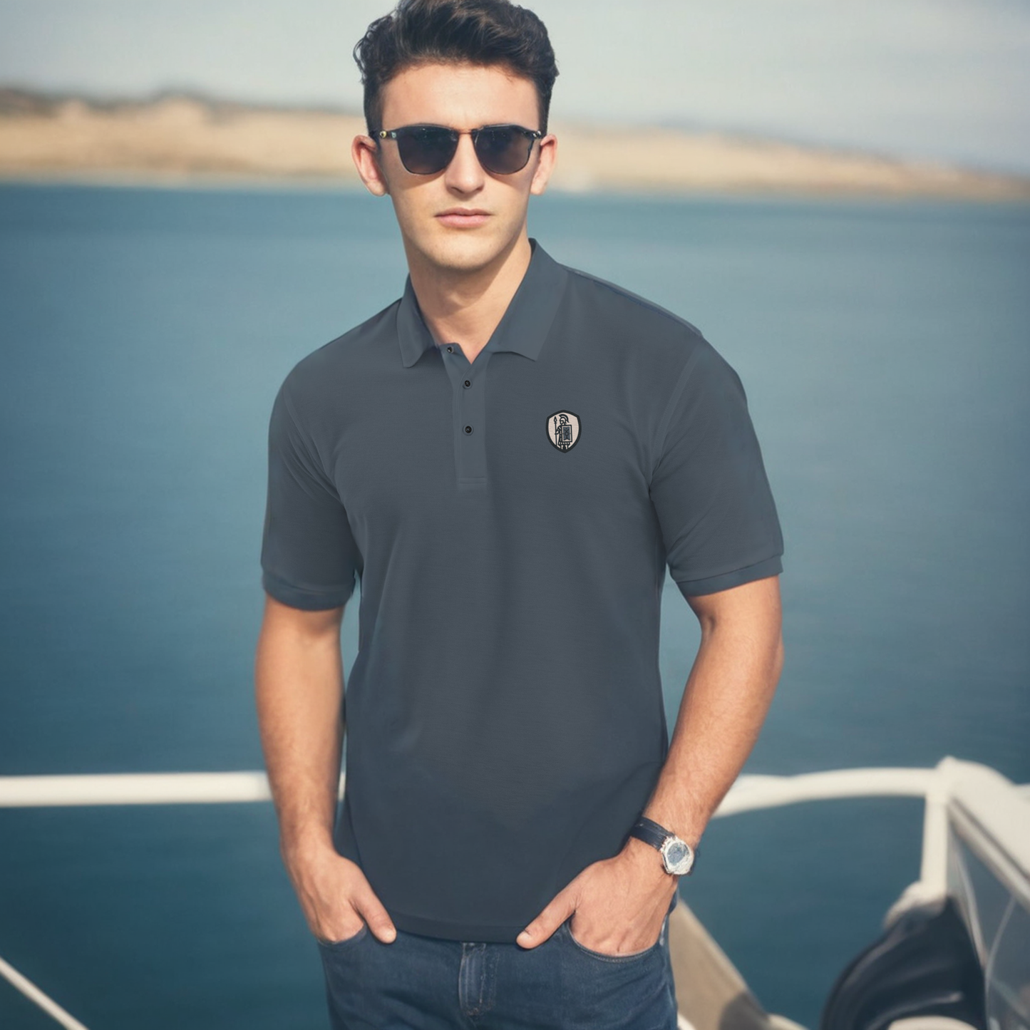 Warrior's Crest Premium Polo - Men's Premium Polo
