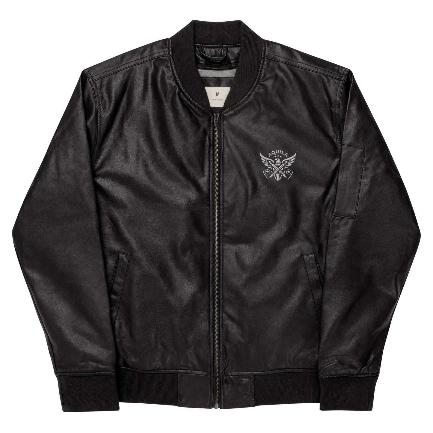 Valor Eagle Insignia  - Aquila Bomber Collection - Leather Bomber Jacket